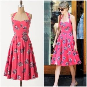 Anthropologie Girls From Savoy Floral Halter Dress